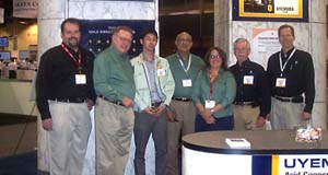 left to right: Tom Walsh, Don Walsh, Shunsaku Hoshi,  George Milad, Laura Hanna and Don Gudeczauskas